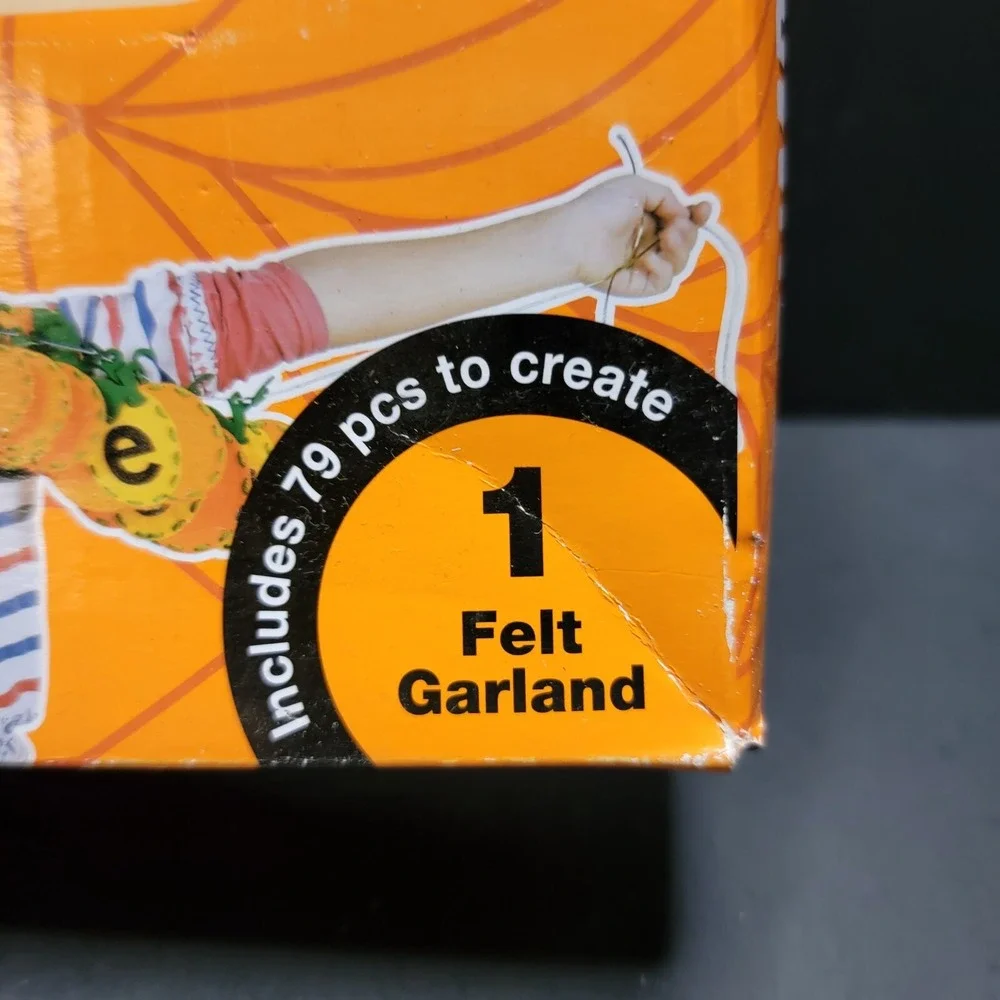 Felt Pumpkin Garland Activity Set Crafts Halloween